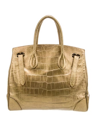 Ralph Lauren Alligator Top Handle Bag