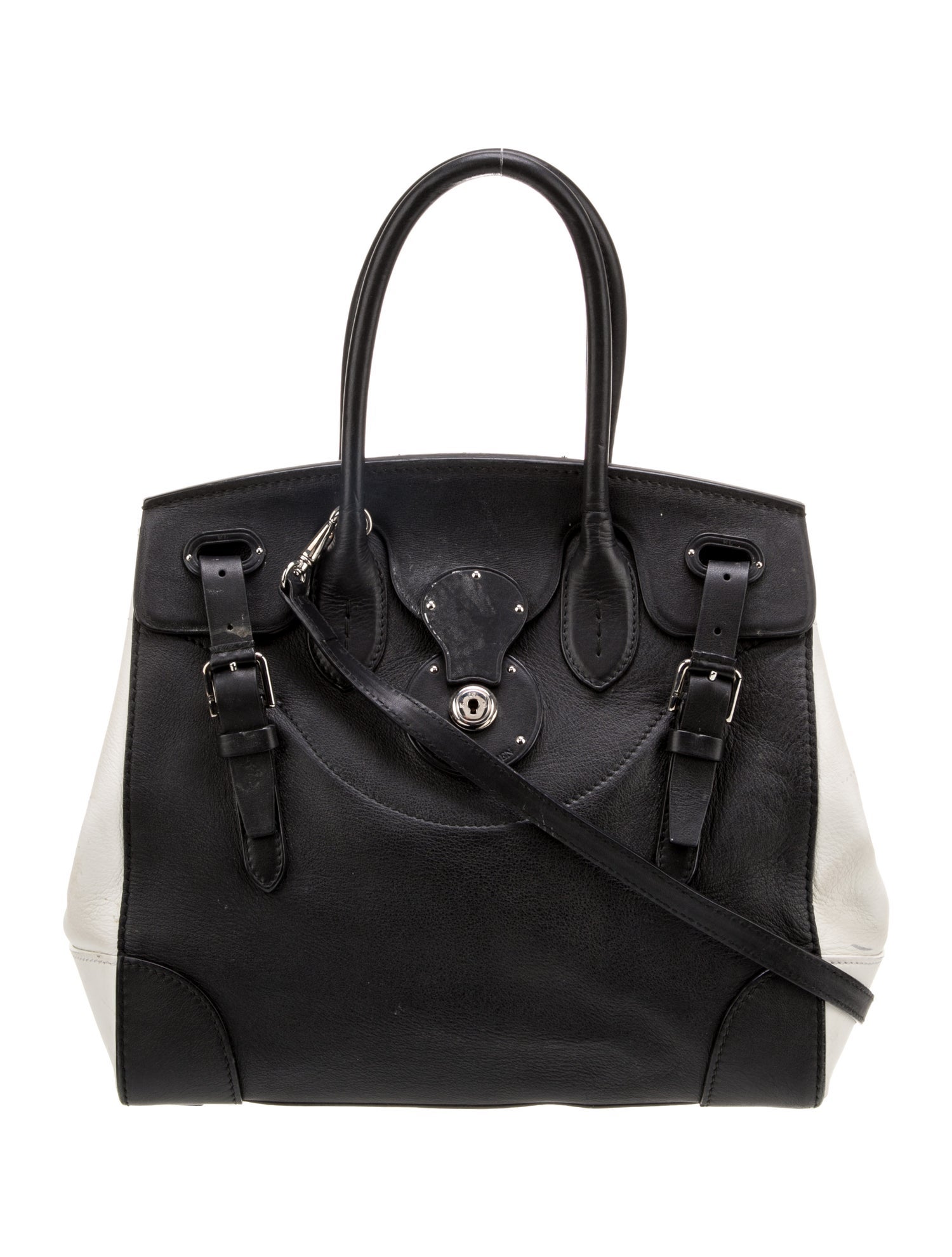 Ralph Lauren Leather Top Handle Bag