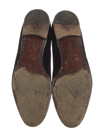 Ralph Lauren Velvet Embroidered Accent Loafers