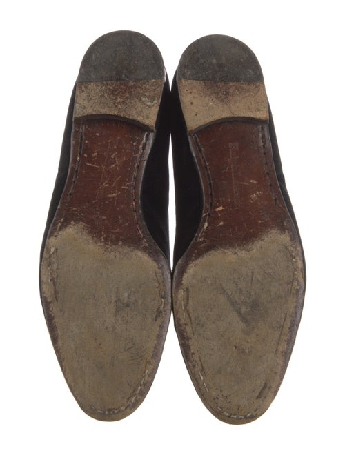 Ralph Lauren Velvet Embroidered Accent Loafers
