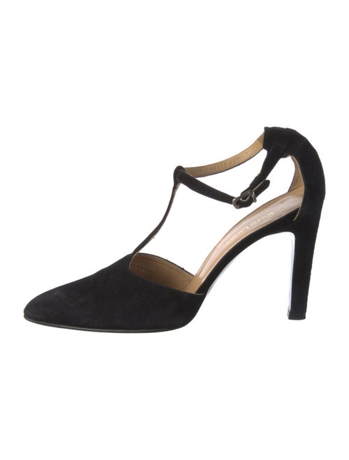 Ralph Lauren Suede T-Strap Pumps