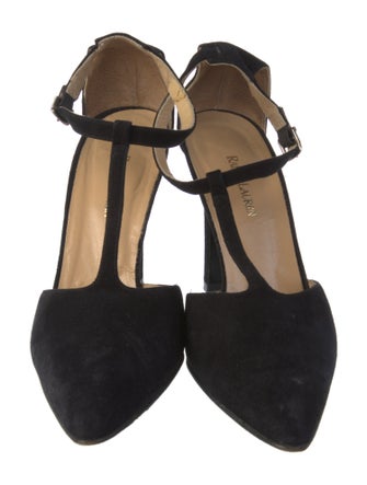 Ralph Lauren Suede T-Strap Pumps