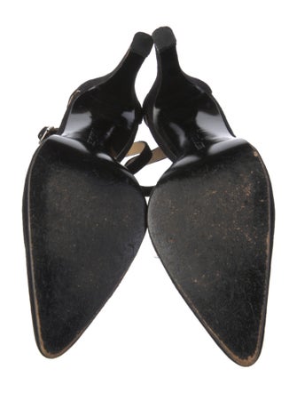 Ralph Lauren Suede T-Strap Pumps