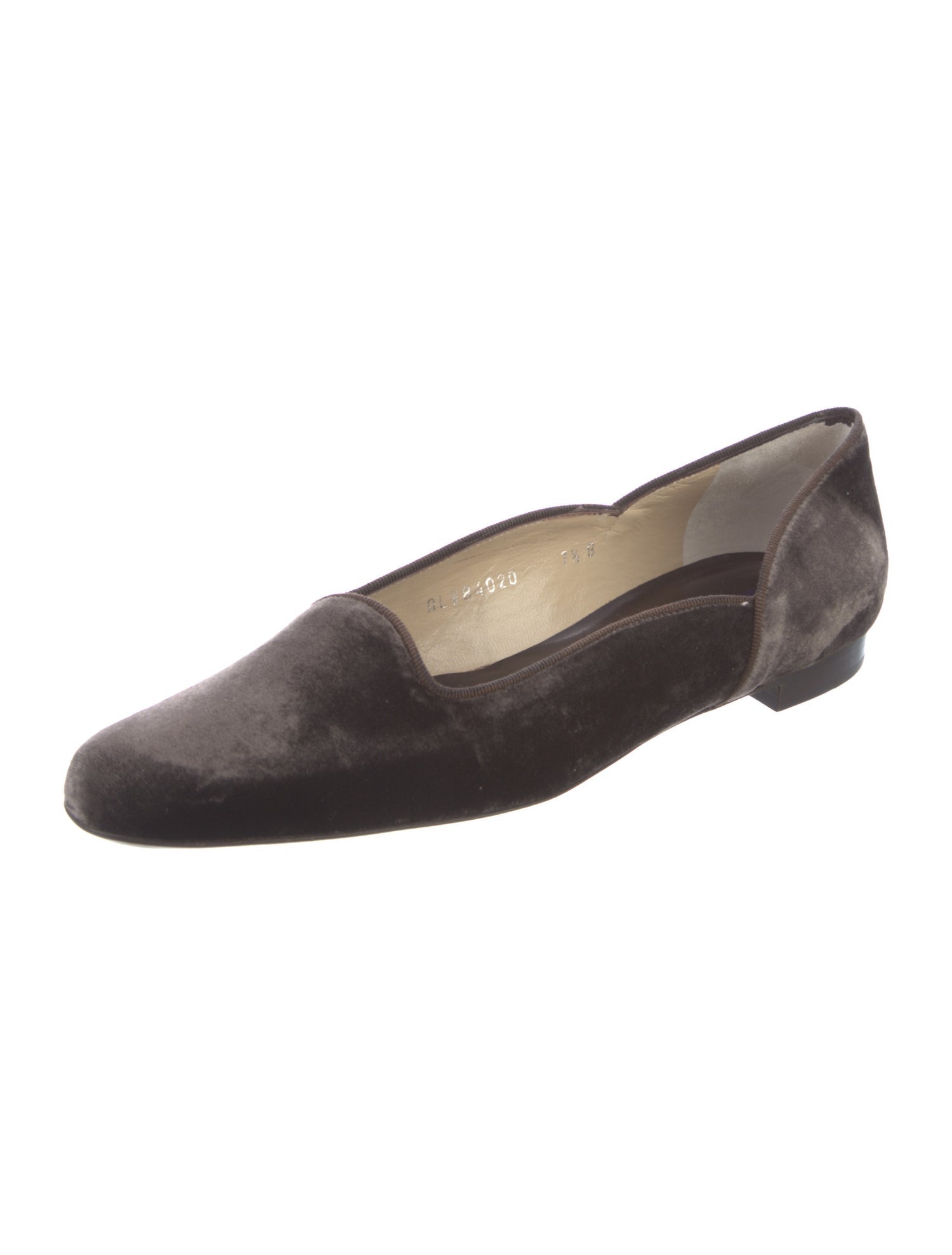 Ralph Lauren Velvet D'Orsay Flats