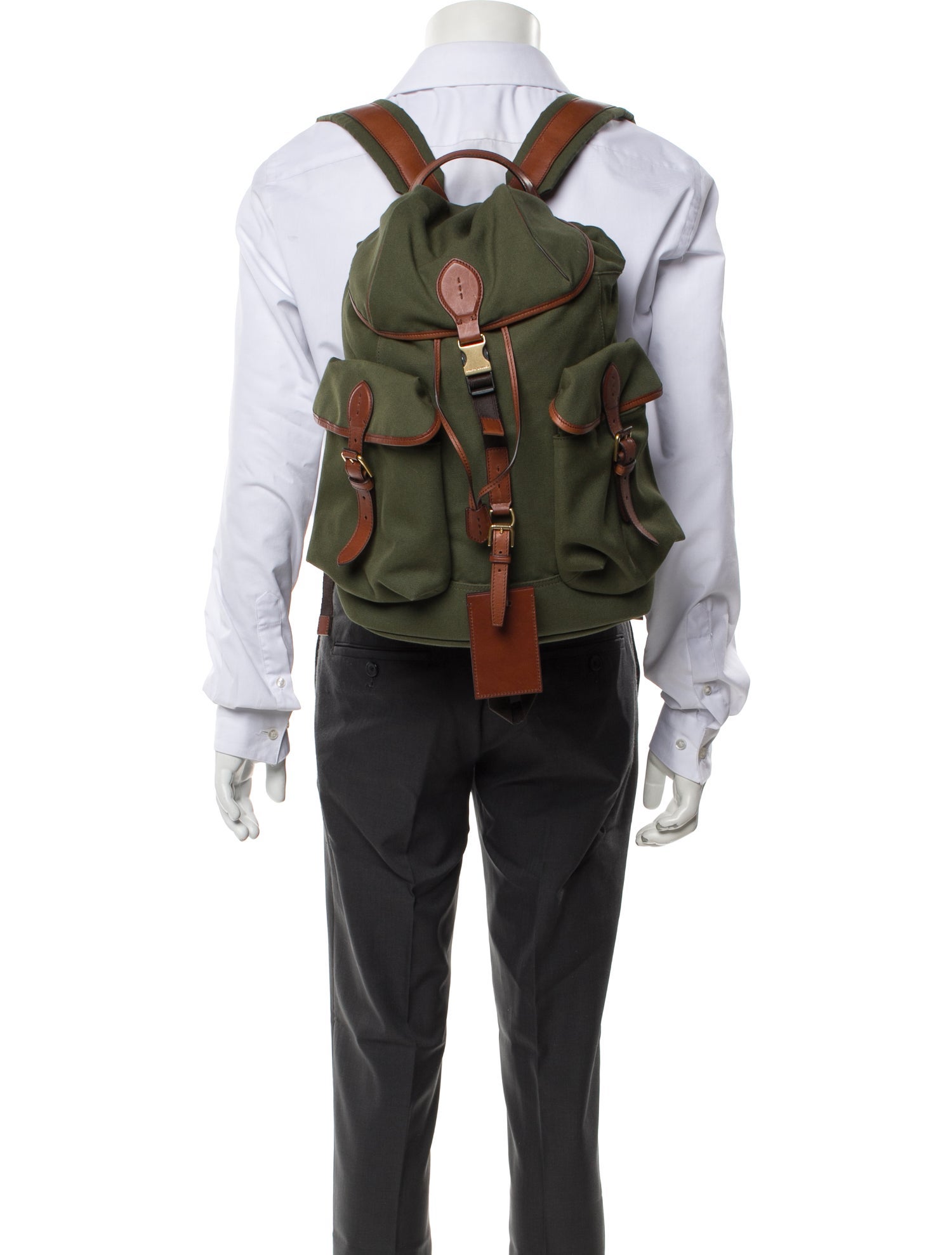 Ralph Lauren Purple Label Canvas Backpack