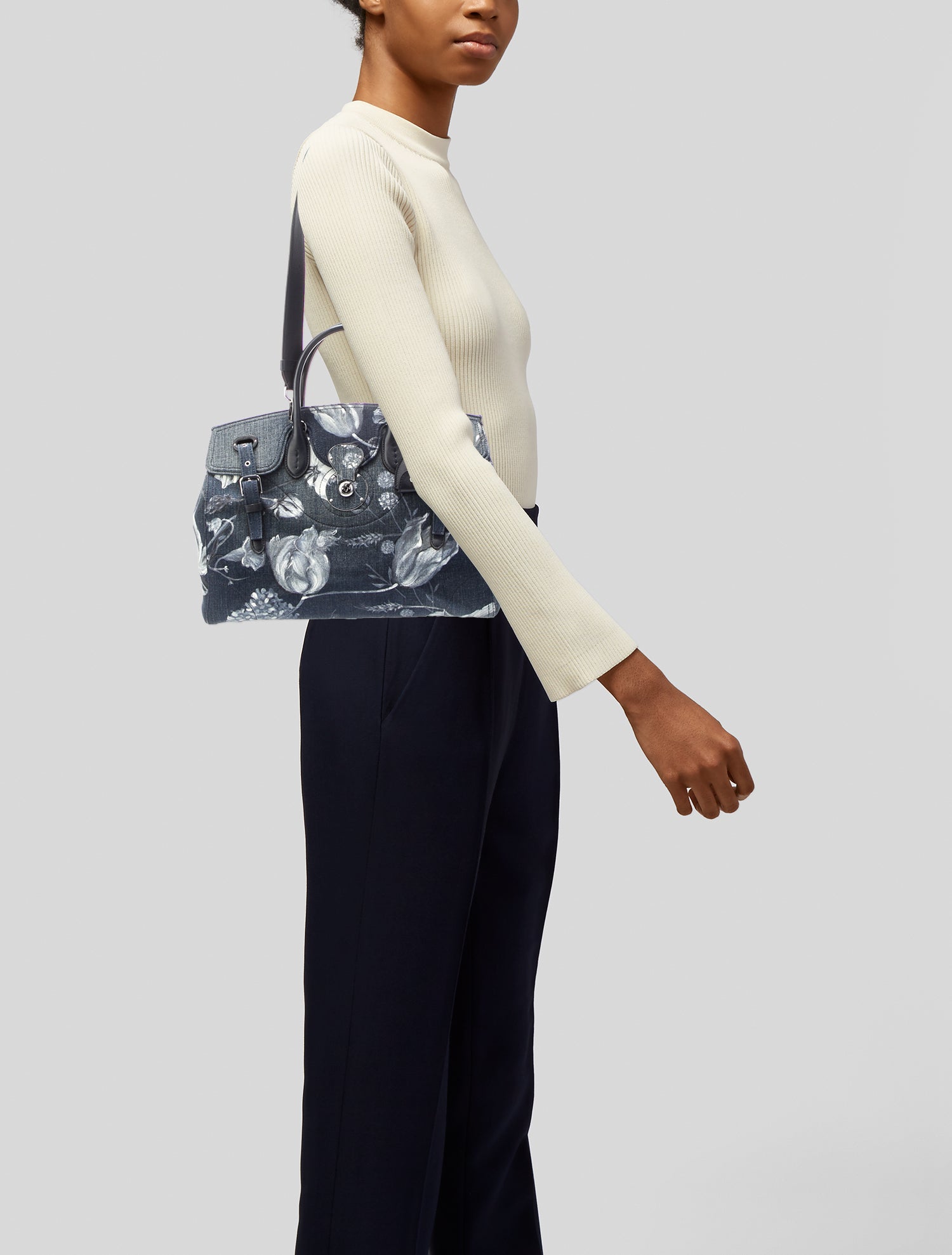 Ralph Lauren Canvas Top Handle Bag