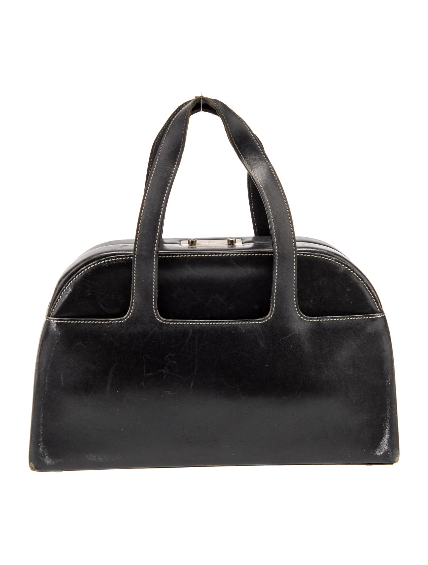 Ralph Lauren Leather Top Handle Bag