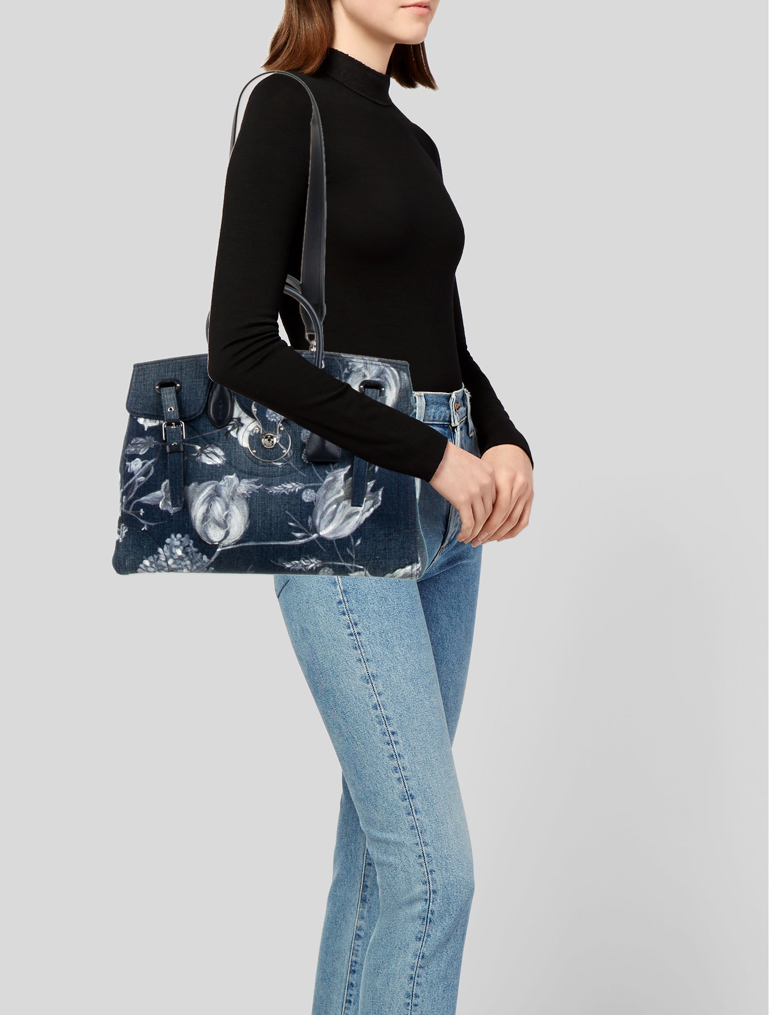 Ralph Lauren Denim Top Handle Bag