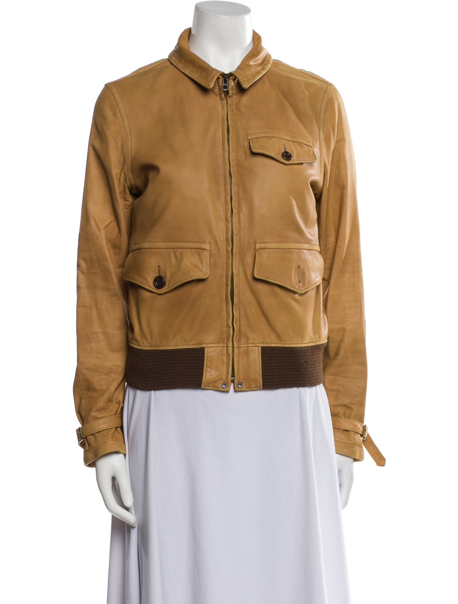 Katharine Hamnett London Leather Jacket - Black Jackets