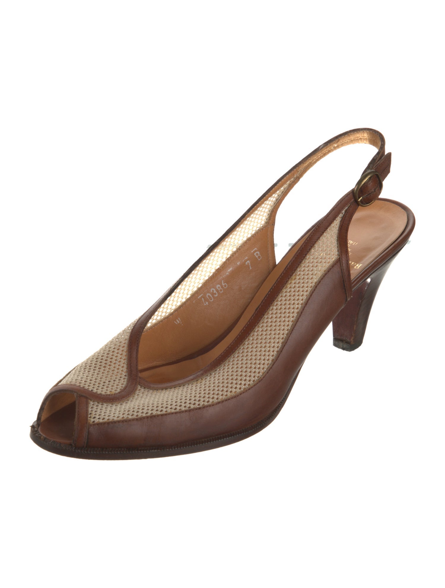 Ralph Lauren Leather Slingback Sandals