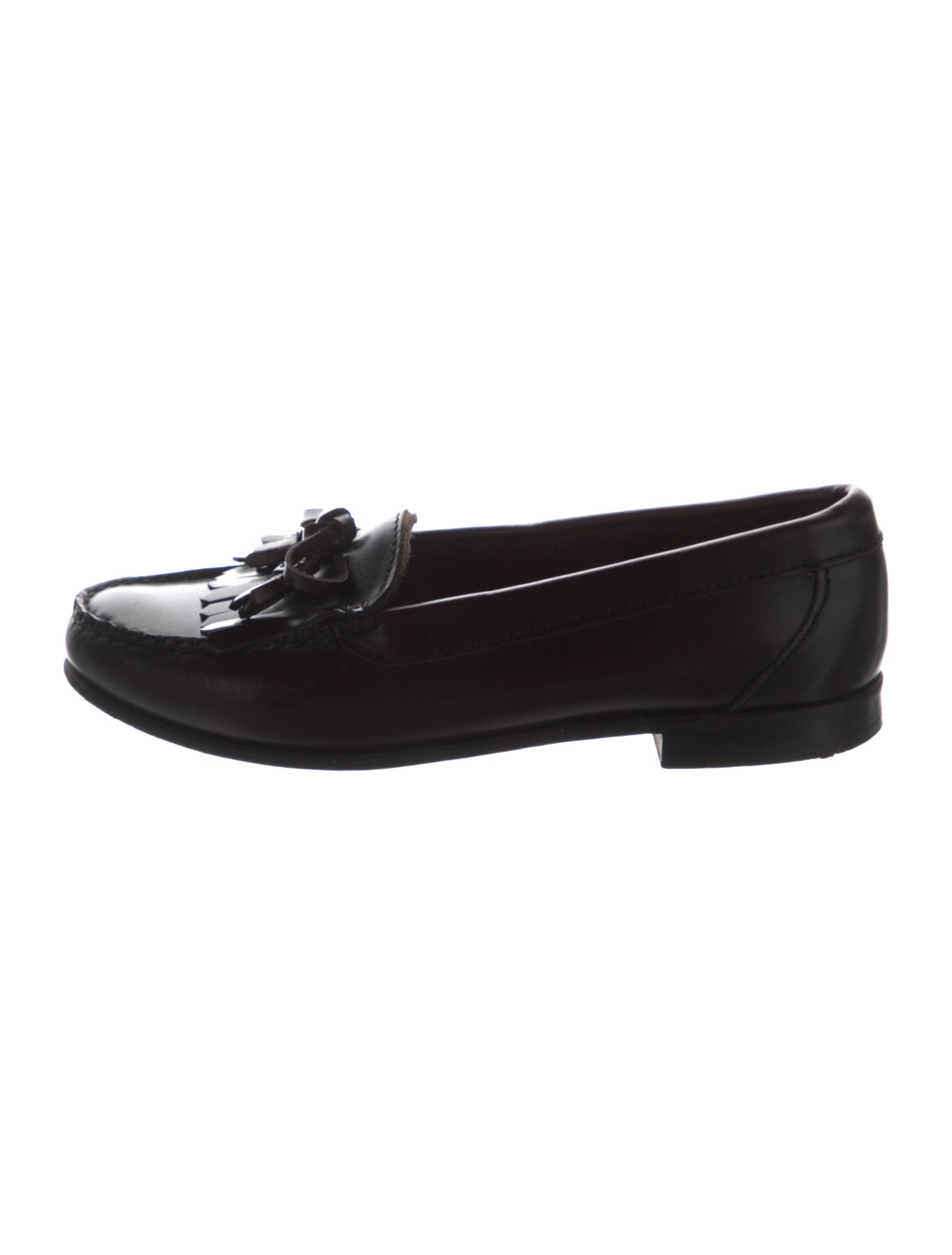 Ralph Lauren Leather Tassel Accents Loafers