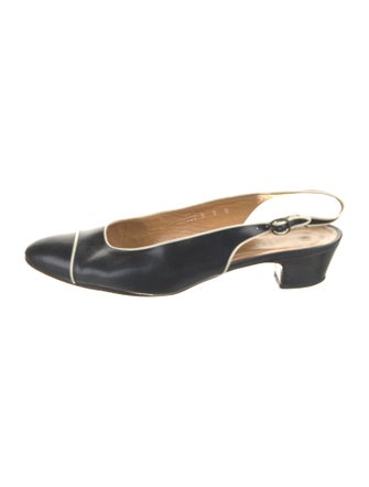 Ralph Lauren Leather Slingback Pumps