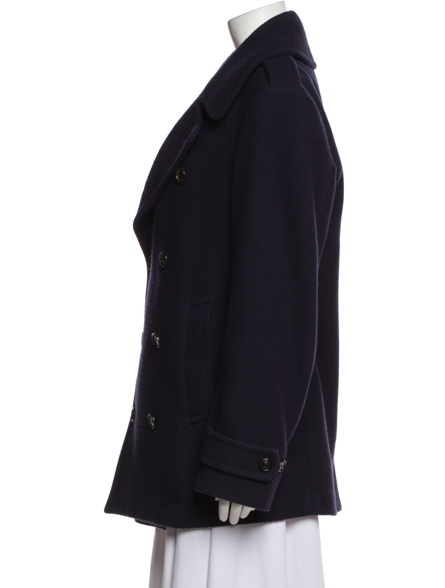 コート GIVENCHY FW24 CROPPED PEACOAT (BWC0D615BA 001) Givenchy Oversized Asymmetric Peacoat in Wool | Saks Fifth