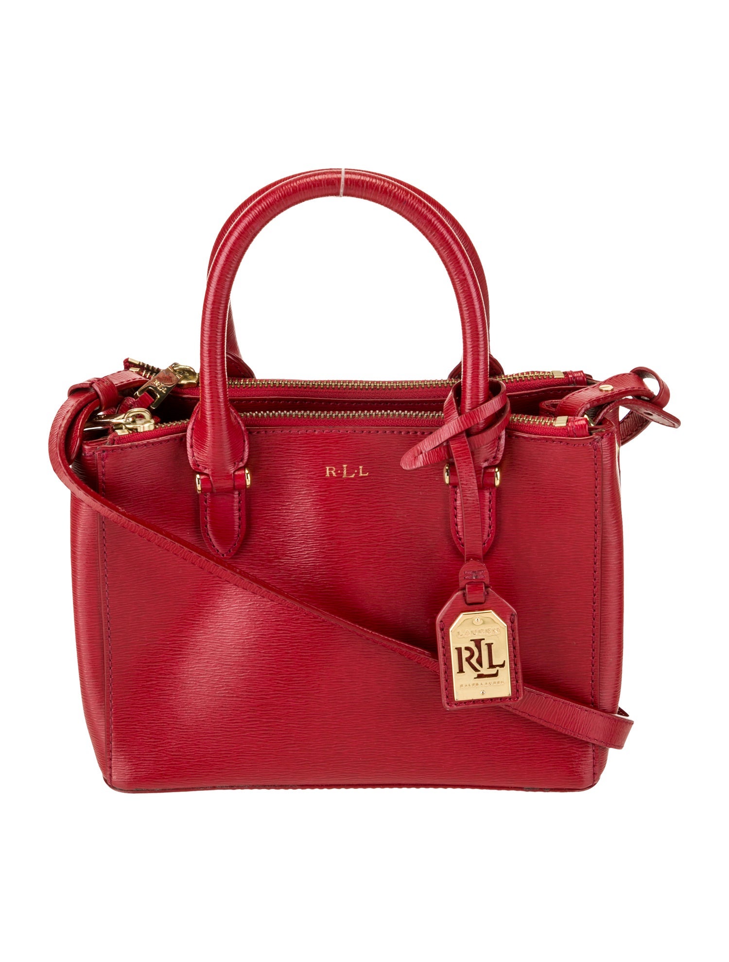 Ralph Lauren Leather Top Handle Bag
