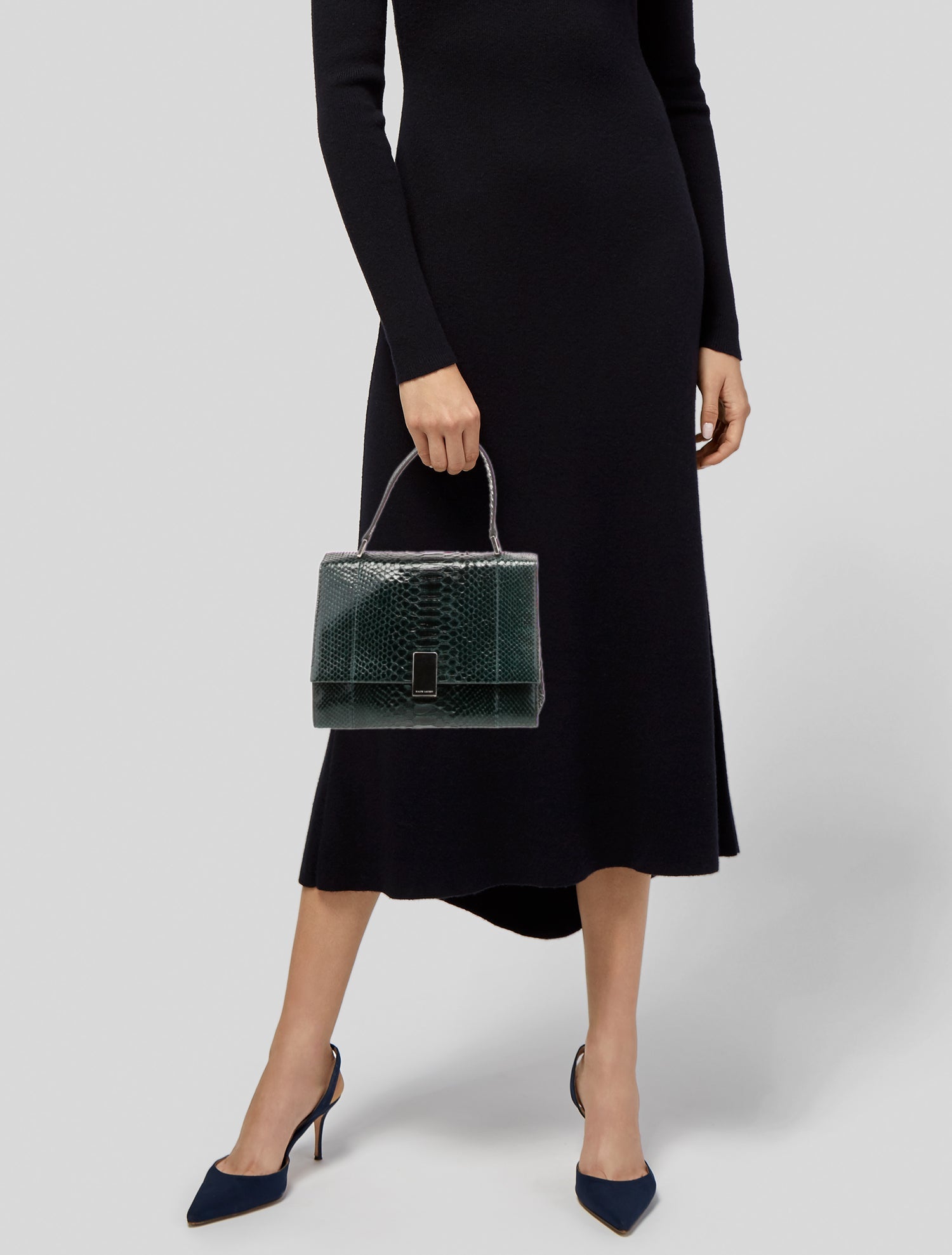 Ralph Lauren Leather Top Handle Bag