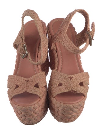 Ralph Lauren Collection Straw Espadrilles