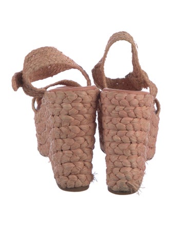 Ralph Lauren Collection Straw Espadrilles