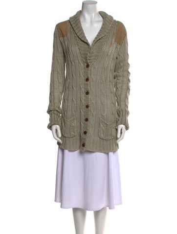 Ralph Lauren Knitwear Linen V-Neck Sweater M