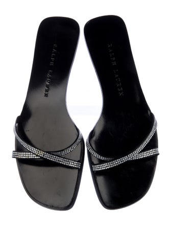 Ralph Lauren Satin Printed Slides