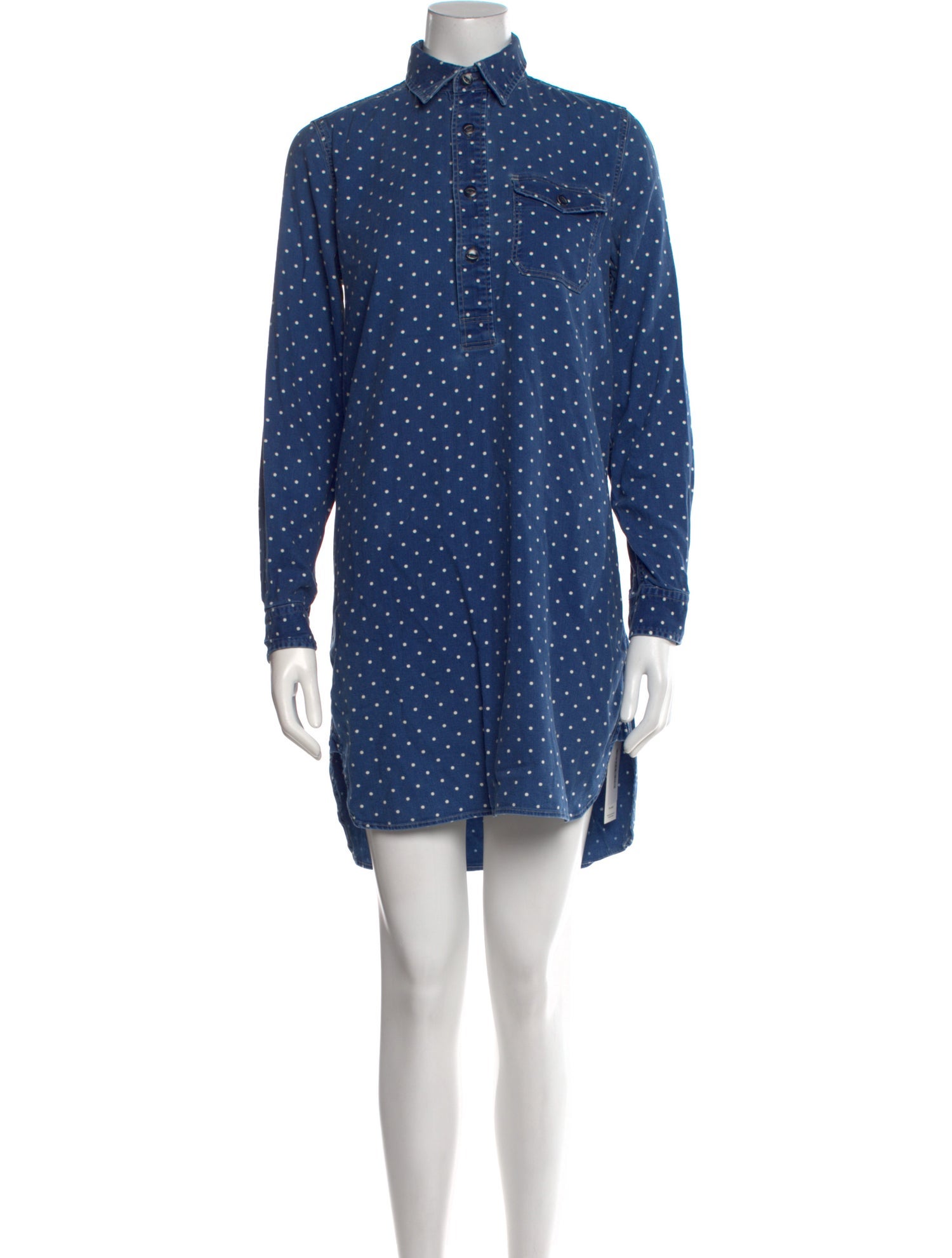 Ralph Lauren Polka Dot Print Mini Dress