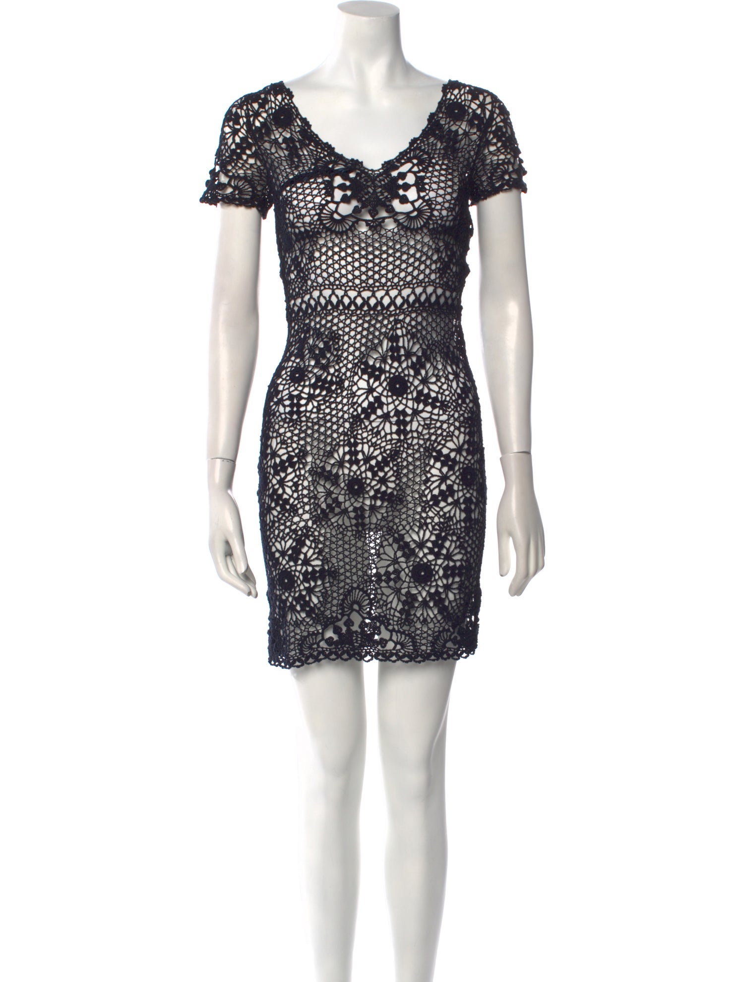 Ralph Lauren Lace Pattern Mini Dress