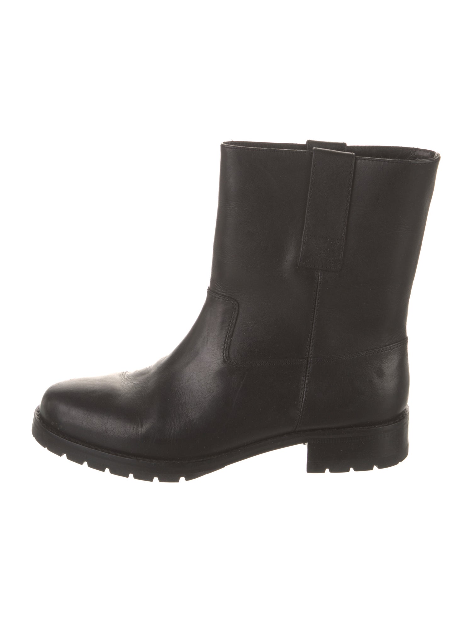 Ralph Lauren Leather Moto Boots