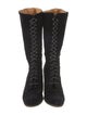 Ralph Lauren Velvet Lace-Up Boots