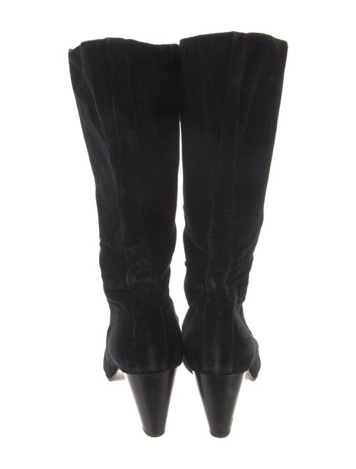 Ralph Lauren Velvet Lace-Up Boots