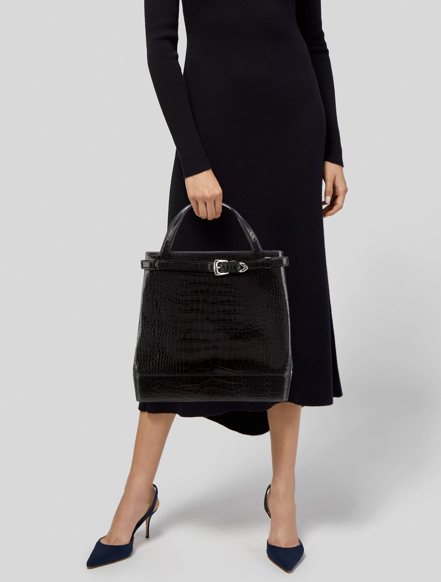 Ralph Lauren Leather Top Handle Bag