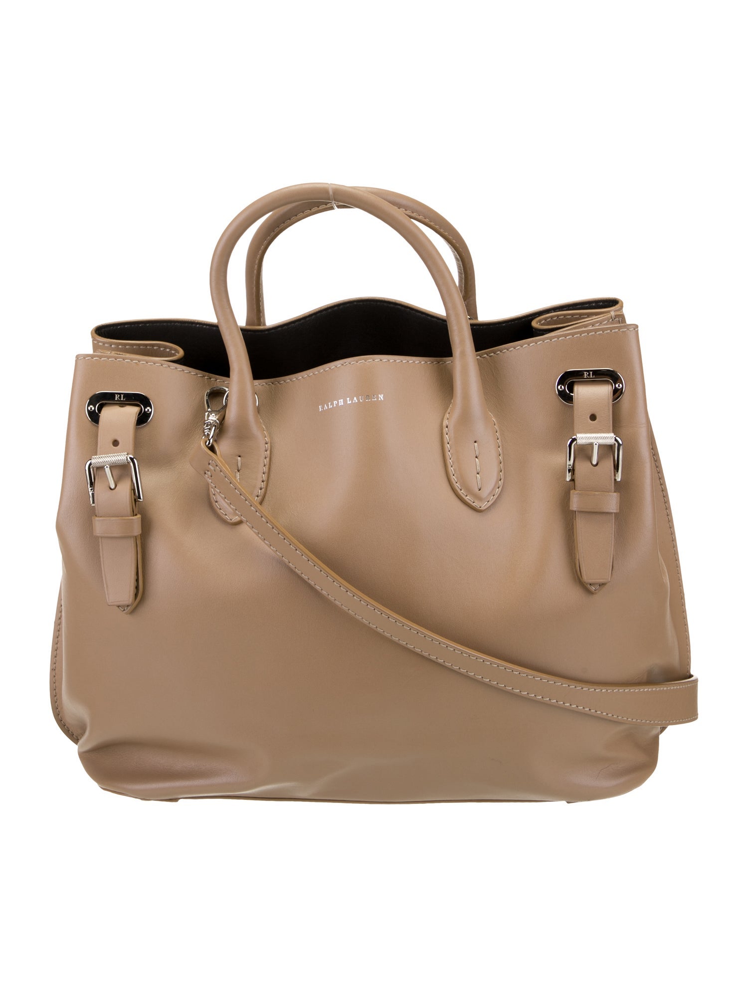 Ralph Lauren Leather Top Handle Bag
