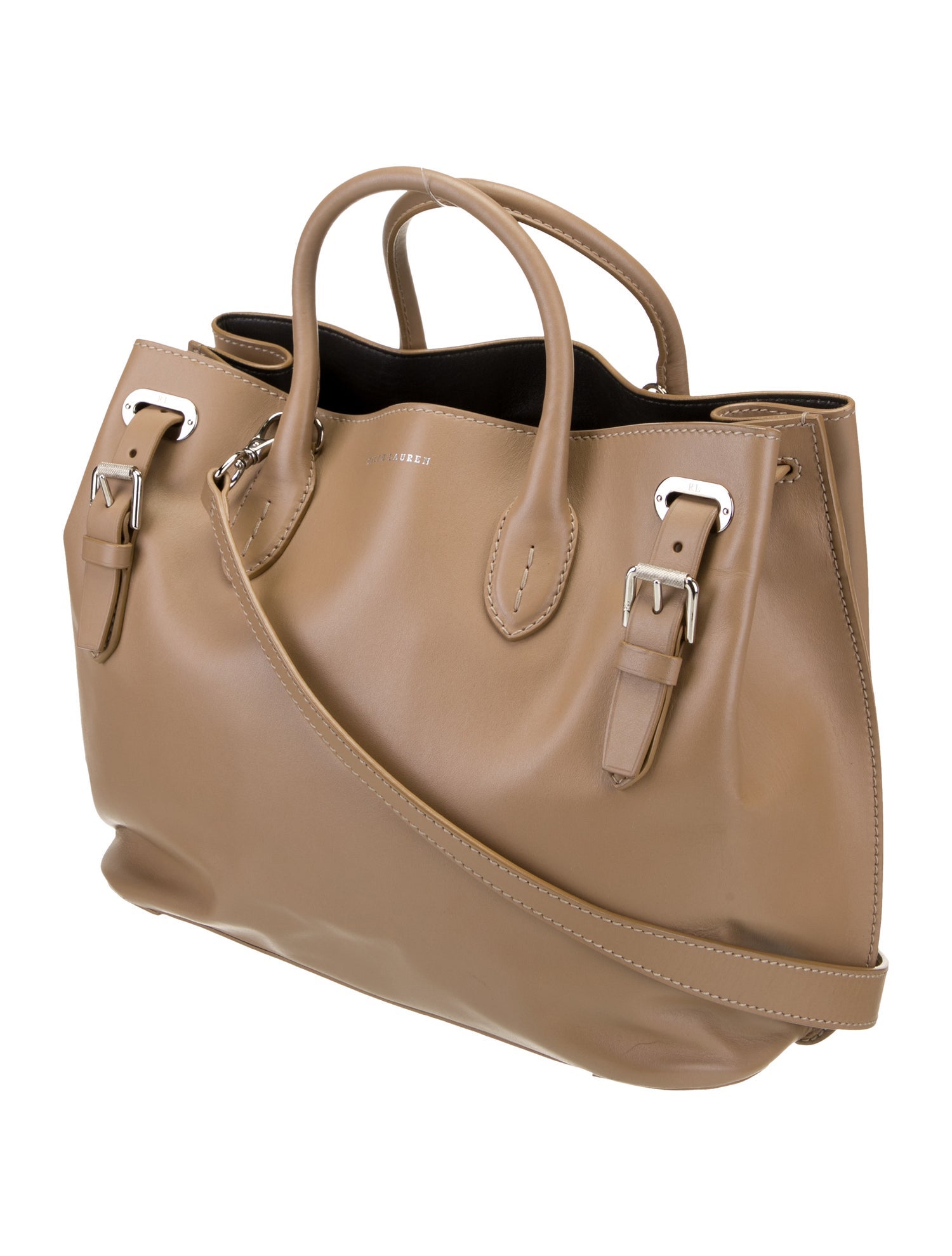 Ralph Lauren Leather Top Handle Bag