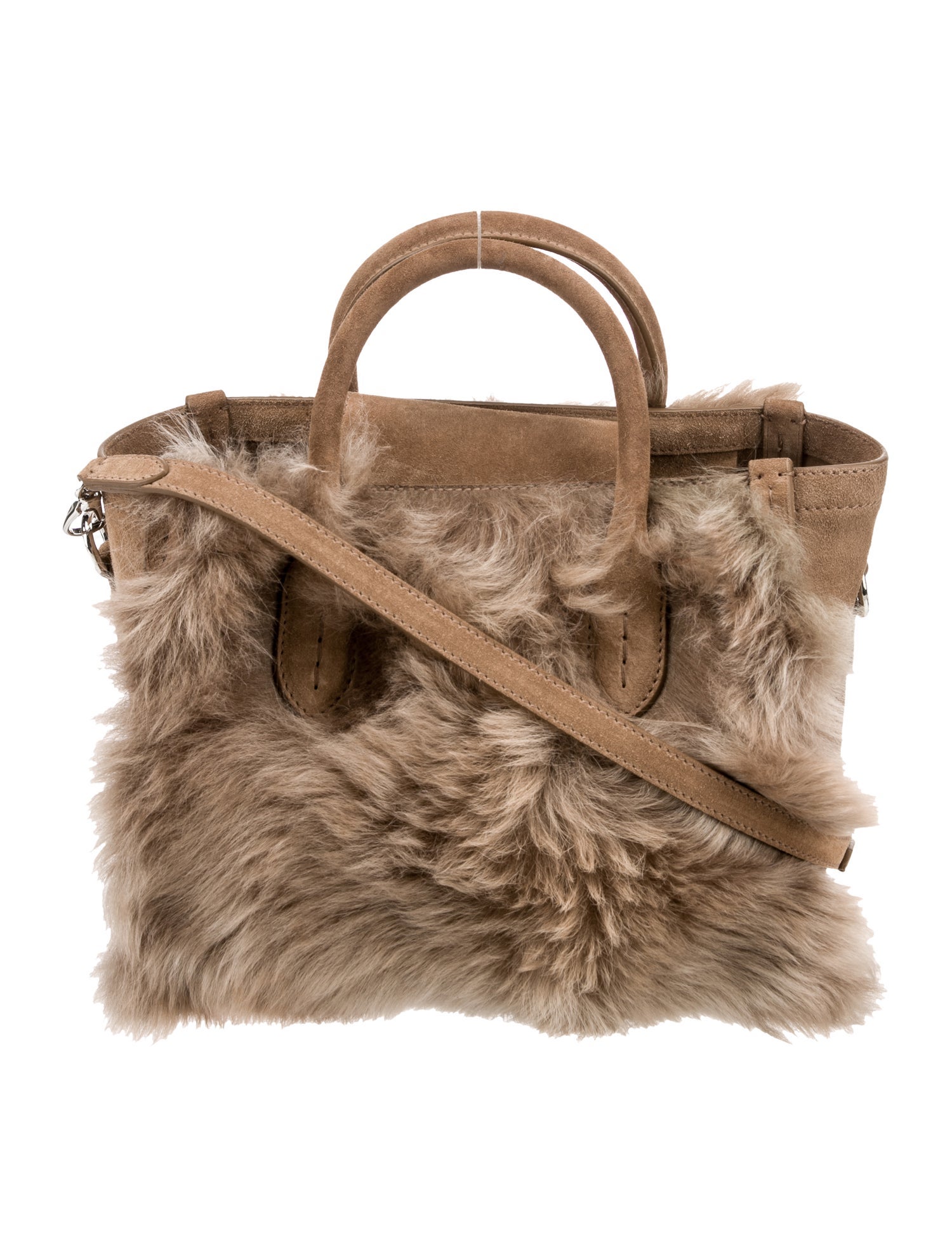 Ralph Lauren Suede Top Handle Bag