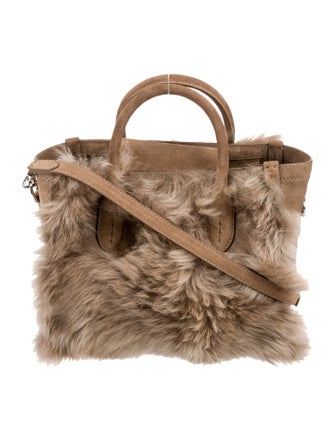 Ralph Lauren Suede Top Handle Bag