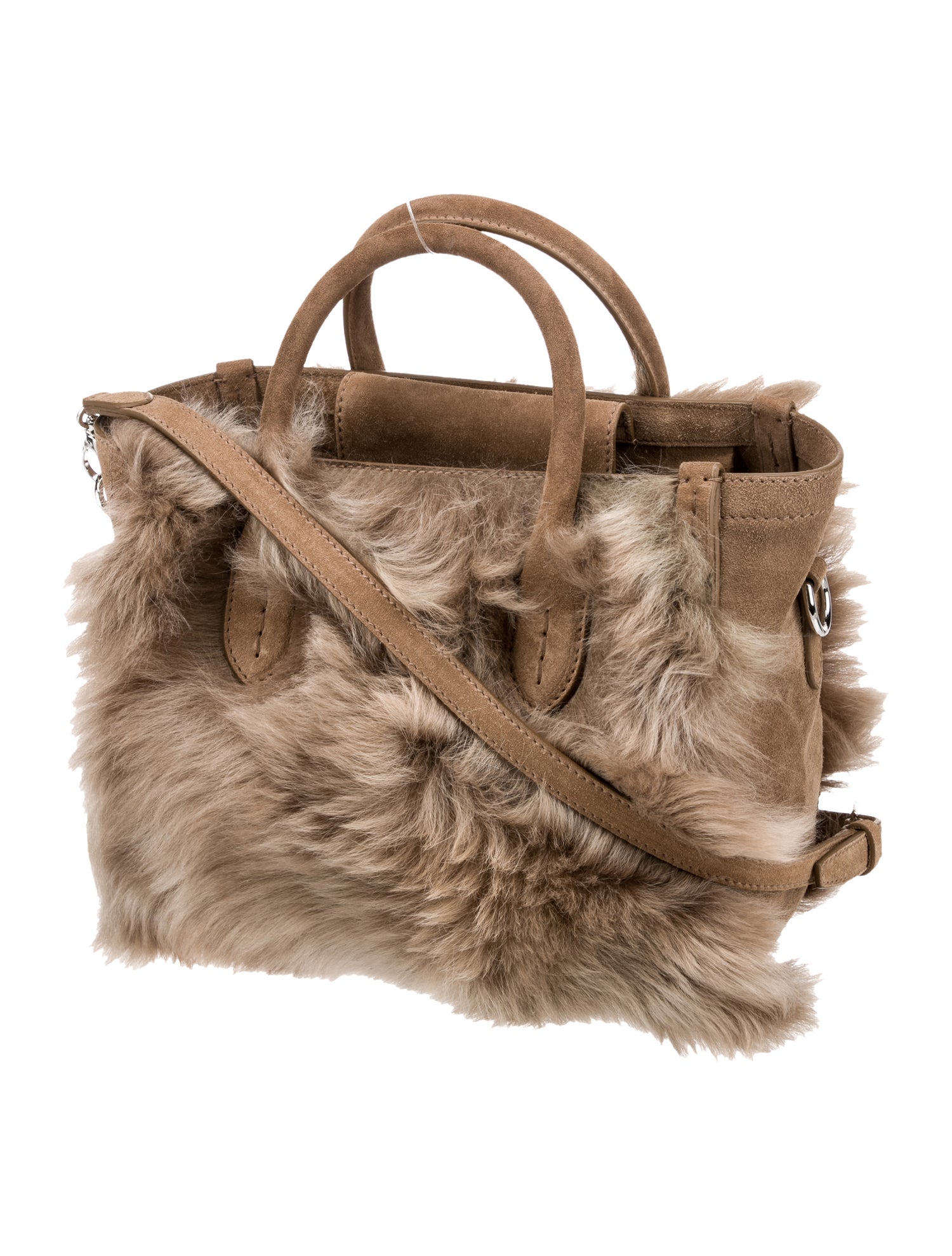 Ralph Lauren Suede Top Handle Bag