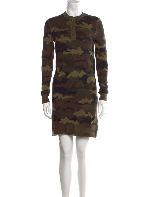 Ralph Lauren Camouflage Print Mini Dress