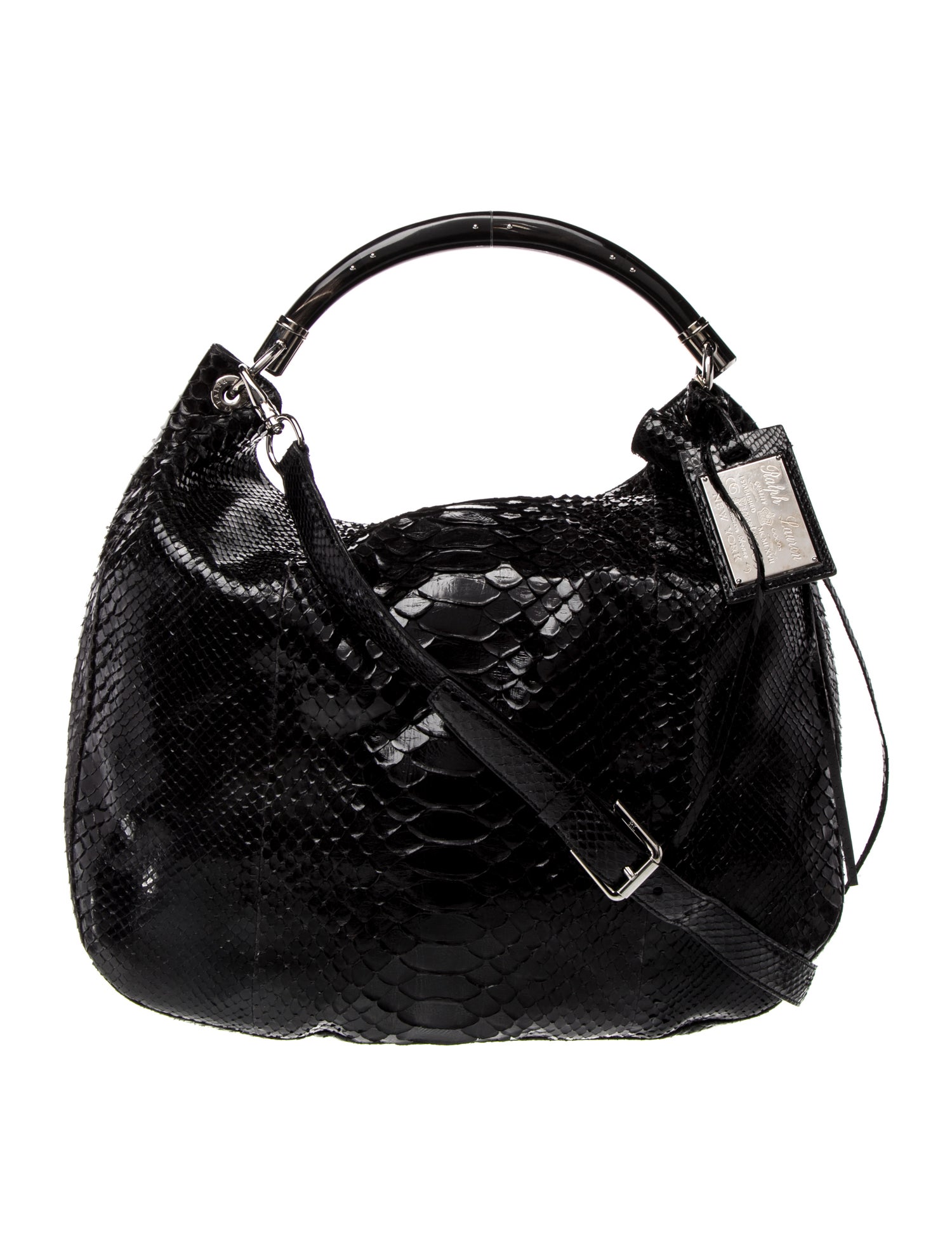 Ralph Lauren Snakeskin Bucket Bag