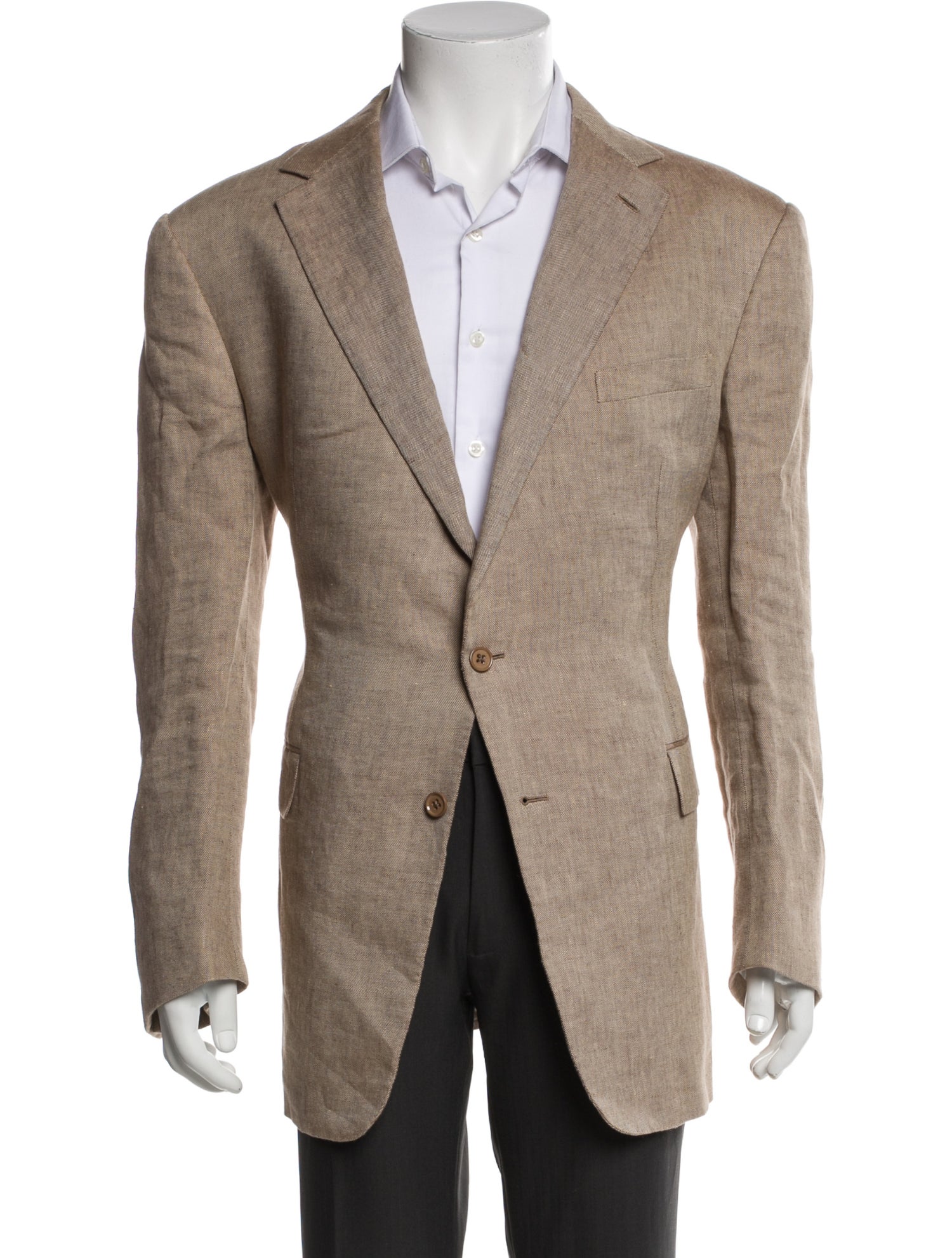 Ralph Lauren Linen Tweed Pattern Overcoat