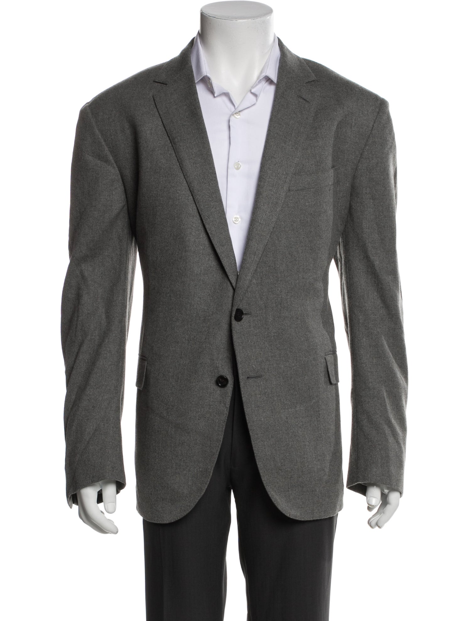 Ralph Lauren Purple Label Wool Tweed Pattern Peacoat