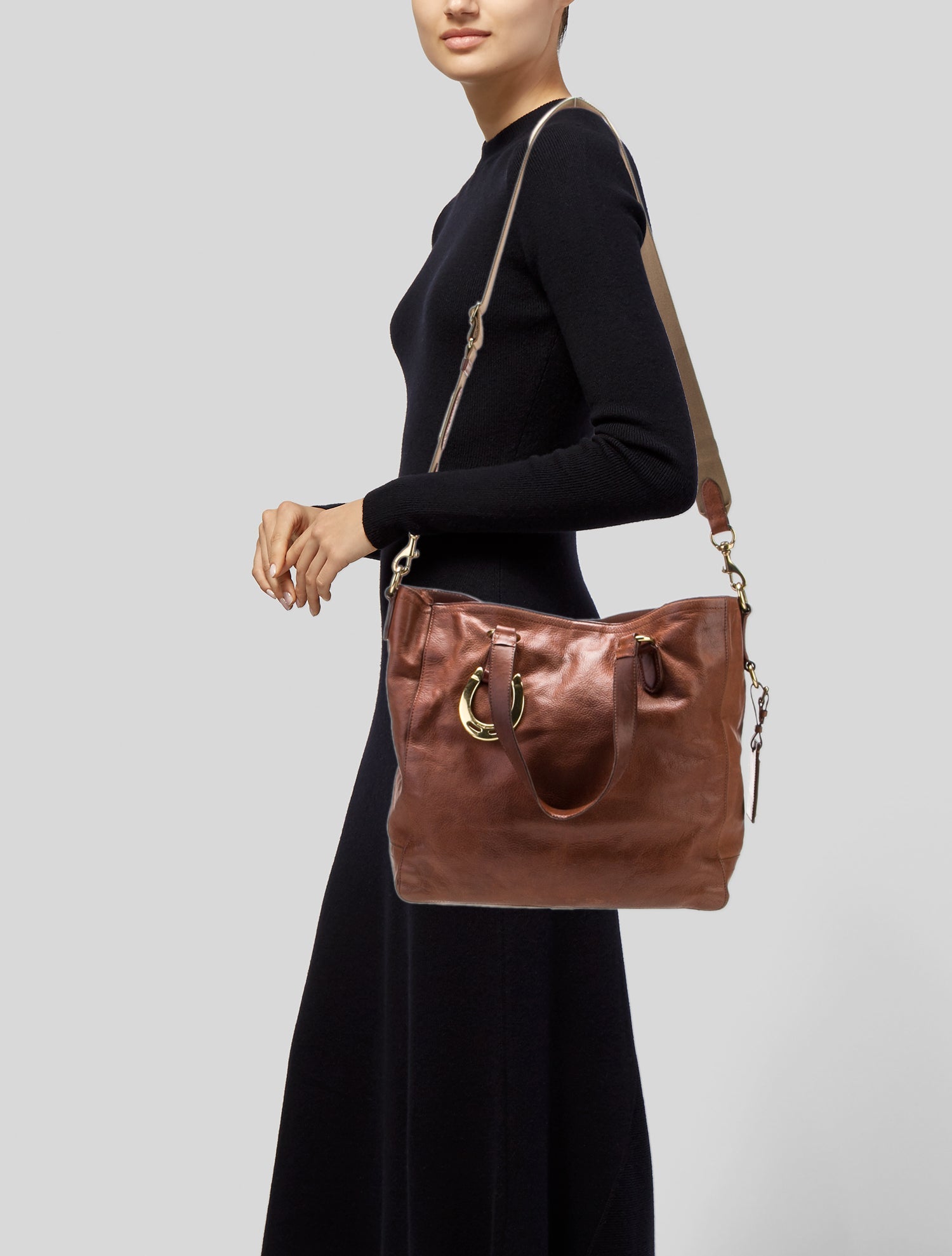 Ralph Lauren Leather Messenger Bag