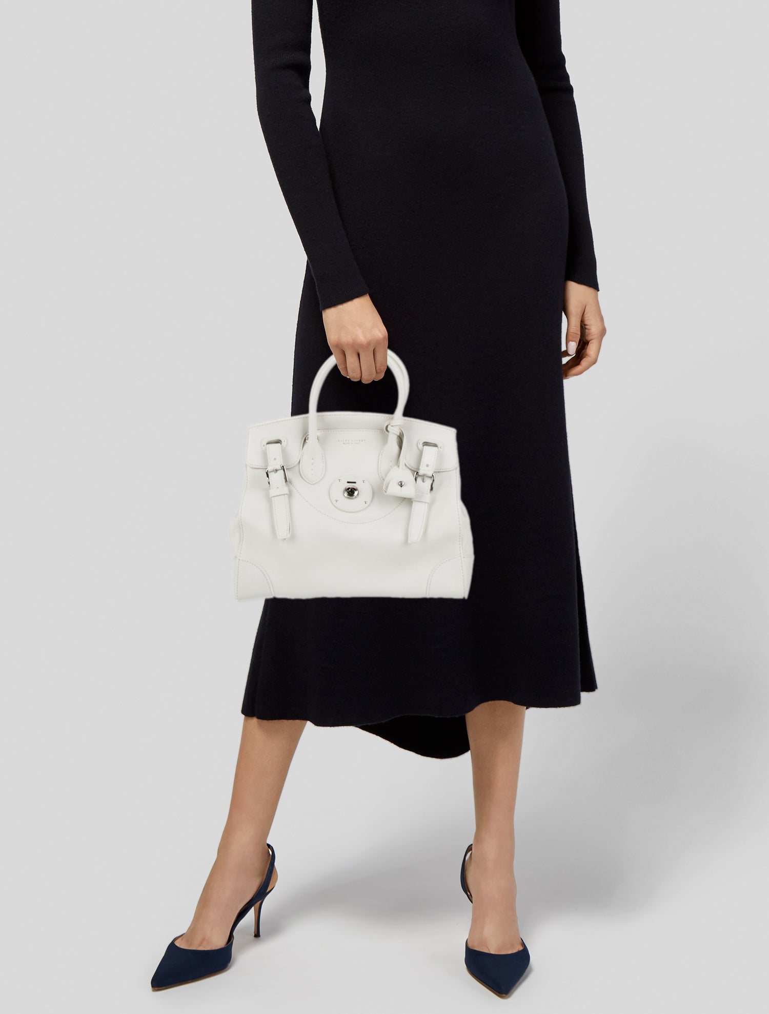 Ralph Lauren Leather Top Handle Bag