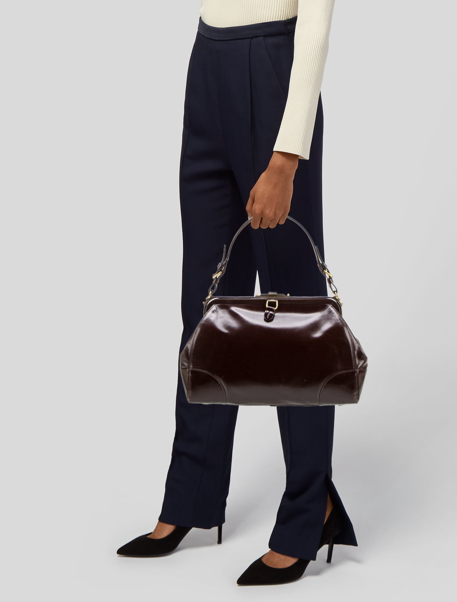 Ralph Lauren Patent Leather Shoulder Bag