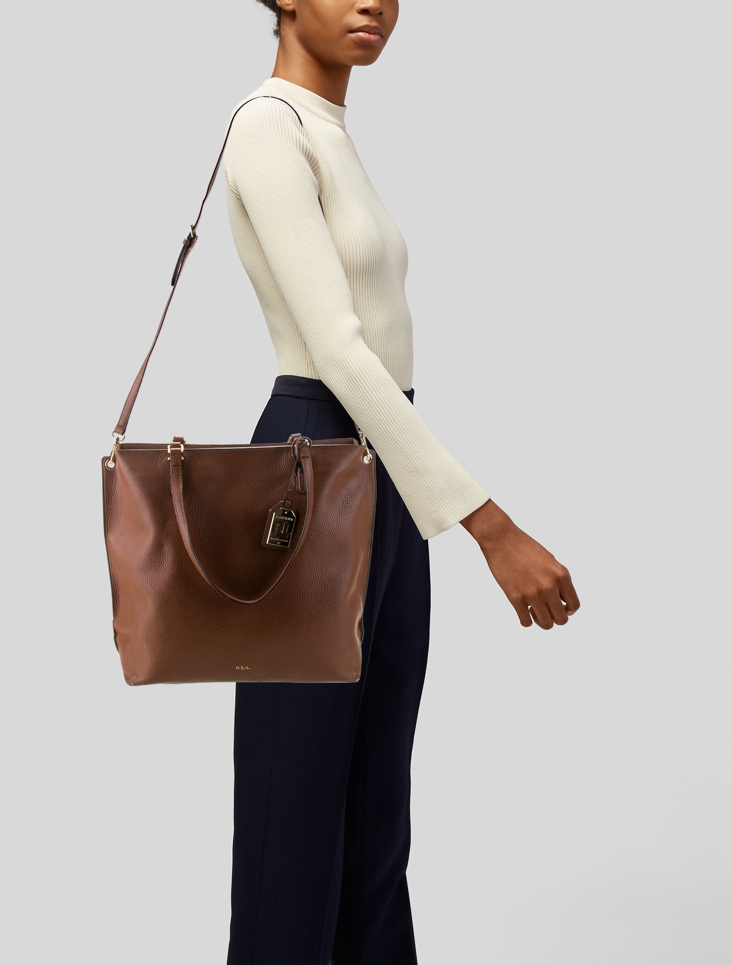 Lauren by Ralph Lauren Leather Shoulder Bag