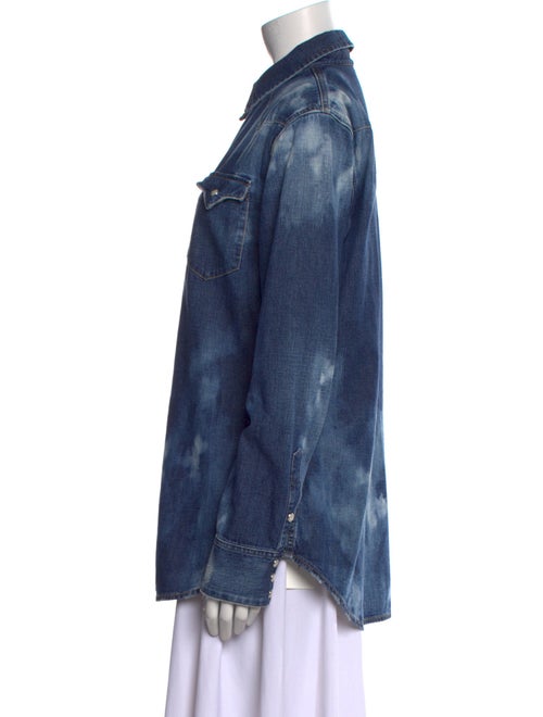 Ralph Lauren Collection Long Sleeve Button-Up Top