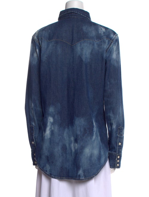 Ralph Lauren Collection Long Sleeve Button-Up Top