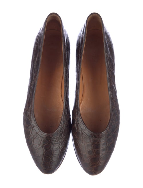 Ralph Lauren Crocodile Ballet Flats