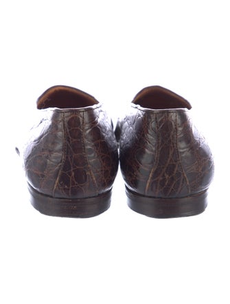 Ralph Lauren Crocodile Ballet Flats