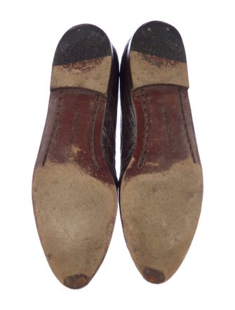 Ralph Lauren Crocodile Ballet Flats