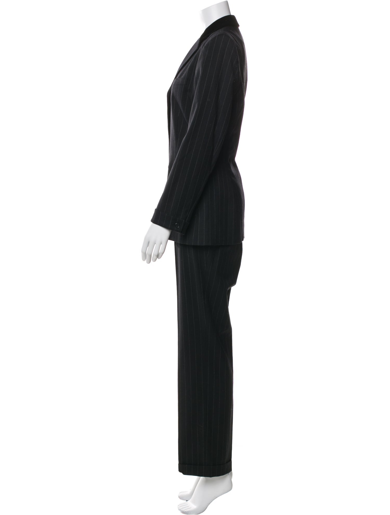 Ralph Lauren Wool Striped Pantsuit