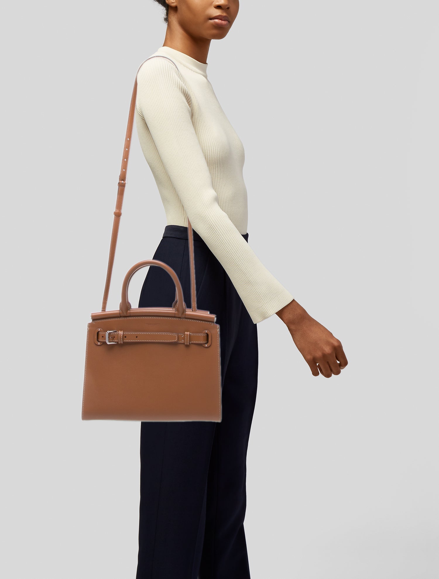 Ralph Lauren Leather Top Handle Bag