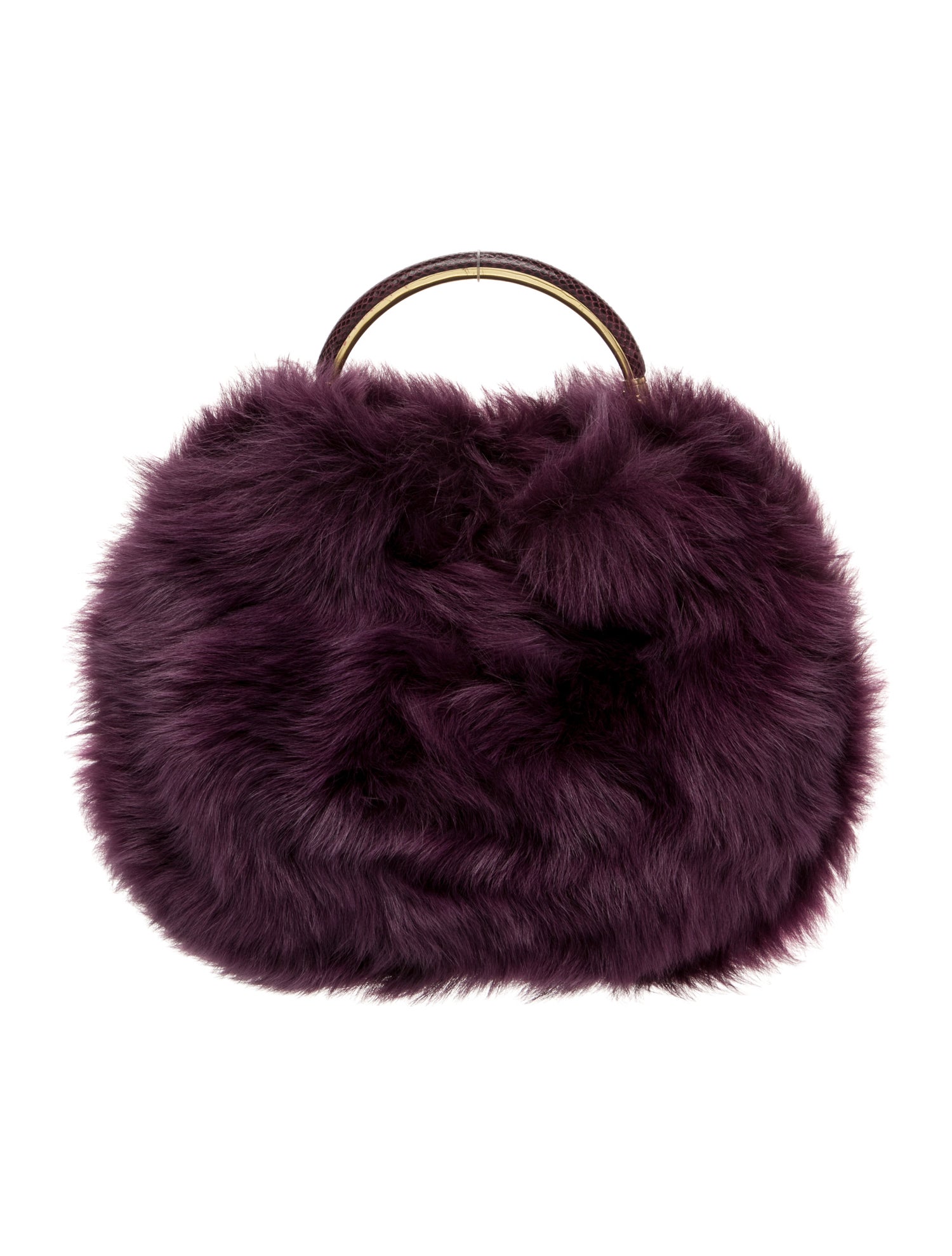 Ralph Lauren Shearling Top Handle Bag